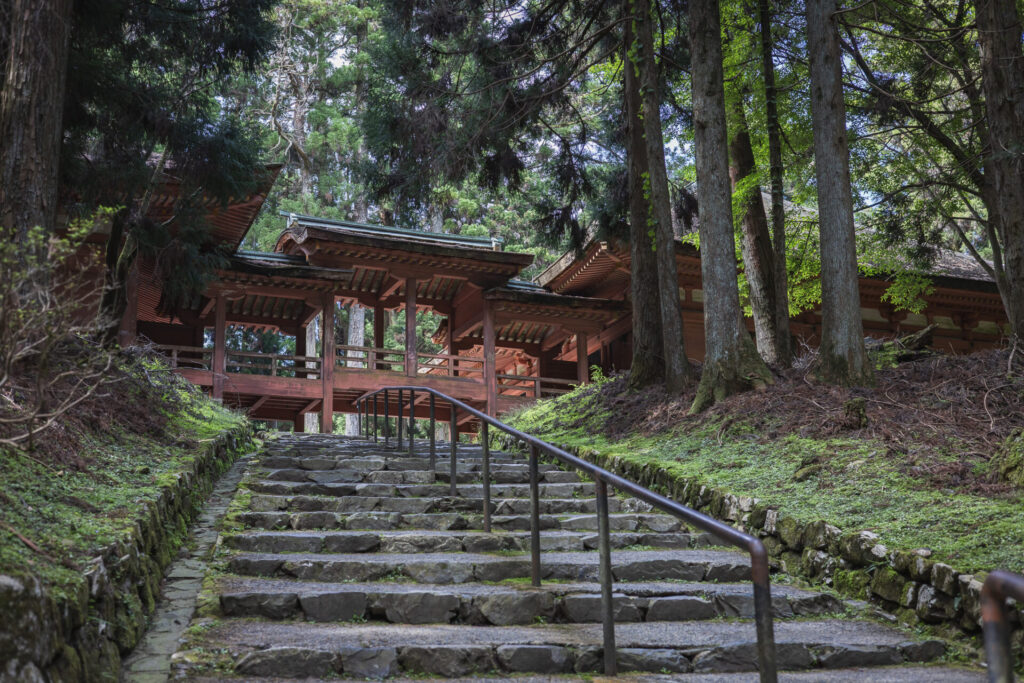比良比叡トレイルの山旅<1泊2日のテン泊全山スルーハイク> 延暦寺